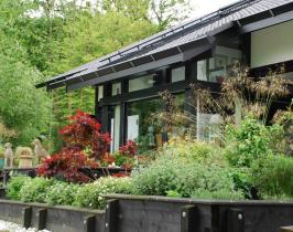 Contemporary garden design for Huf Haus project